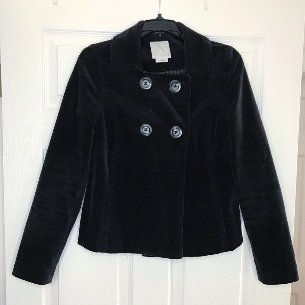 Old Navy Velvet Peacoat